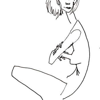 Drawing titled "nu-femme-35.jpg" by Saycyl, Original Artwork