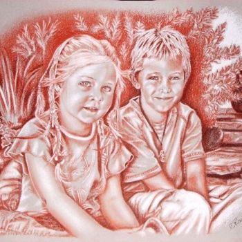 Drawing titled "Roxane & Thomas" by Vera Sayous, Original Artwork, Other