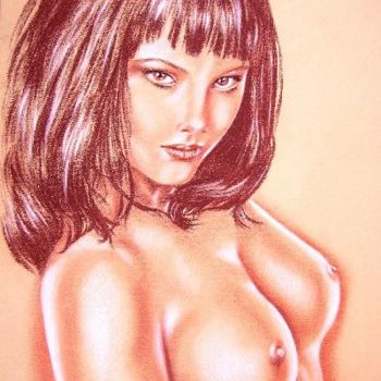 Drawing titled "Cleopatre" by Vera Sayous, Original Artwork, Other