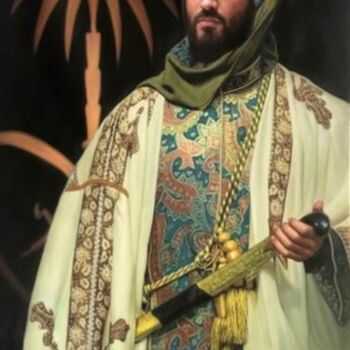 绘画 标题为“HRH Crown Prince Mo…” 由Saeed Bagsair, 原创艺术品, 油