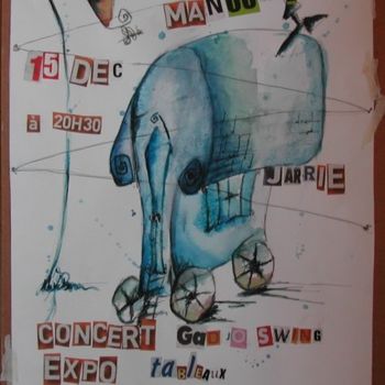 Drawing titled "manouche 2:affiche…" by Stef B, Original Artwork