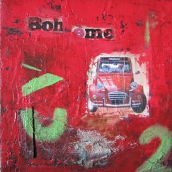Malerei mit dem Titel "voyage boheme" von Stef B, Original-Kunstwerk