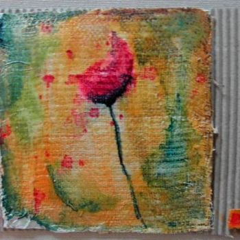 Painting titled "COQUELICOT" by Stef B, Original Artwork