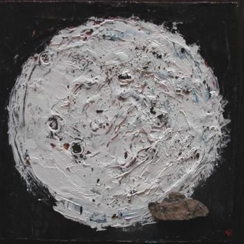 Painting titled "Phase lunaire 4" by Stef B, Original Artwork