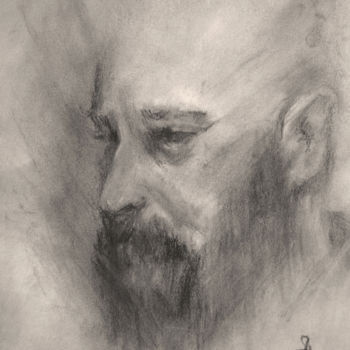 Drawing titled "Beard" by Sbboursot, Original Artwork, Charcoal