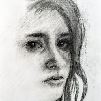 Drawing titled "Sketch I" by Sbboursot, Original Artwork, Charcoal