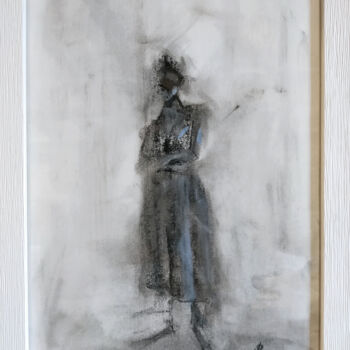 Drawing titled "I Crossed My Arms &…" by Sbboursot, Original Artwork, Charcoal