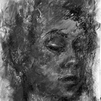 Drawing titled "Blink" by Sbboursot, Original Artwork, Charcoal