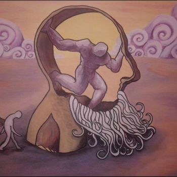 Painting titled "ENDOCTRINEMENT" by Scady, Original Artwork, Acrylic