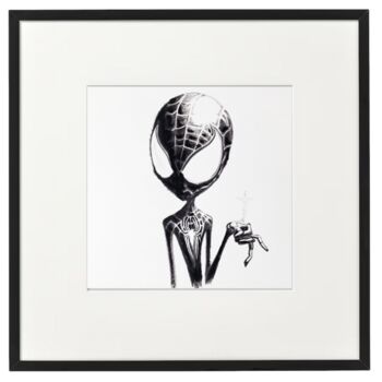 Desenho intitulada "l'Araignée Man" por Scalp, Obras de arte originais, Carvão