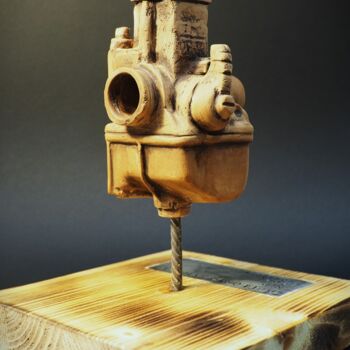 Rzeźba zatytułowany „Carburatore in Cera…” autorstwa Schascia, Oryginalna praca, Glina