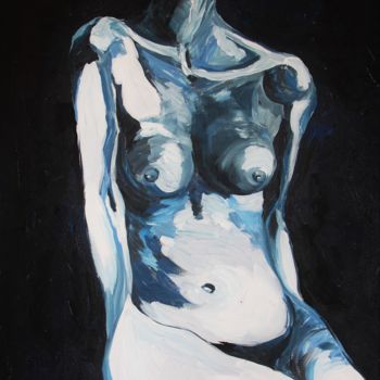 Картина под названием "Женственность" - Polina Chavot, Подлинное произведение искусства, Акрил