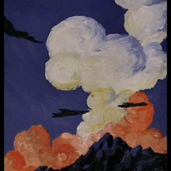 绘画 标题为“Ein neuer Vulkan en…” 由Igor Schick, 原创艺术品, 丙烯
