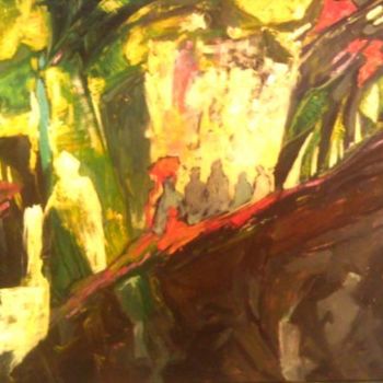Pintura titulada "В память о Гогене." por Schljachow, Obra de arte original, Oleo