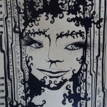 Desenho intitulada "frisette.jpeg" por Patricia Schmitzer, Obras de arte originais