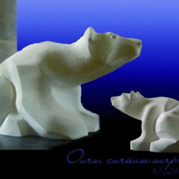 Sculptuur getiteld "curieuse surprise o…" door Domitille Et David Schneider, Origineel Kunstwerk