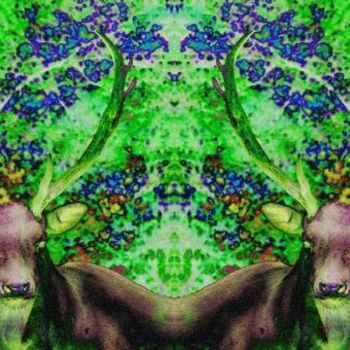 Digital Arts titled "acid-deer 09" by Schockraum, Original Artwork