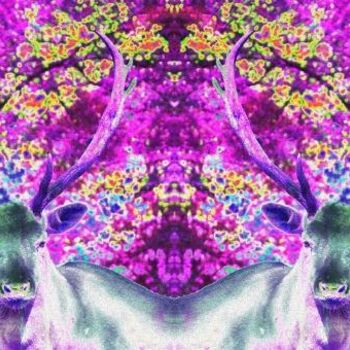 Digitale Kunst mit dem Titel "acid-deer 10" von Schockraum, Original-Kunstwerk