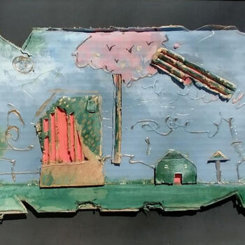 Collages titled "MY LAND" by Schoelmann, Original Artwork, Collages