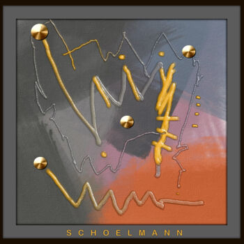 Картина под названием "GOLD COIN" - Schoelmann, Подлинное произведение искусства, Изображение, сгенерированное ИИ