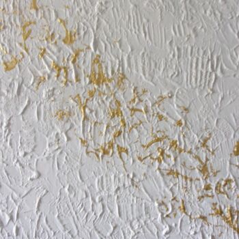 Peinture intitulée "le blanc et l or" par Patrice Schreiber, Œuvre d'art originale, Acrylique