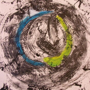 Painting titled "le circulaire" by Patrice Schreiber, Original Artwork, Acrylic