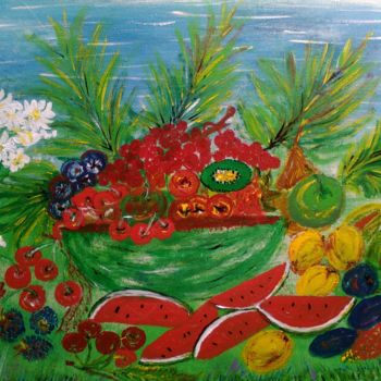 Pintura intitulada "Anguria felix" por Maria Silveria Sciarra, Obras de arte originais