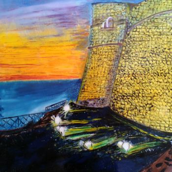Pittura intitolato "Castello di Ortona" da Maria Silveria Sciarra, Opera d'arte originale, Olio
