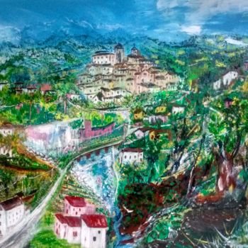 Картина под названием "Rio Secco" - Maria Silveria Sciarra, Подлинное произведение искусства, Масло