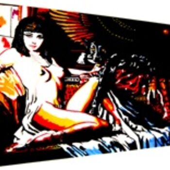 Painting titled "cleopatra" by Orazio Scilimpa, Original Artwork