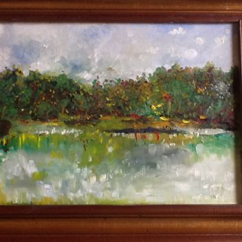 Painting titled "Reflections" by Sergio Scilironi, Original Artwork, Oil