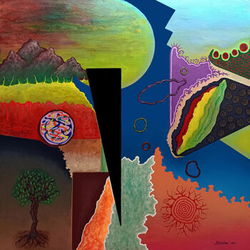 "Naturaleza abstracta" başlıklı Tablo Sciortino tarafından, Orijinal sanat, Akrilik Ahşap panel üzerine monte edilmiş