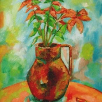 Pintura titulada "Flores" por Sonia Constanza Molina Cardenas, Obra de arte original