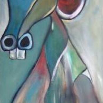 Картина под названием "Aardvark" - Scott Spencer, Подлинное произведение искусства, Масло Установлен на Деревянная рама для…