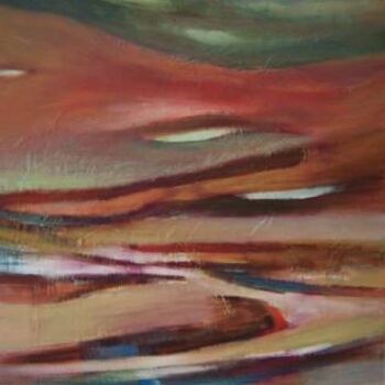 Картина под названием "Lay of the Land" - Scott Spencer, Подлинное произведение искусства, Масло Установлен на Деревянная ра…