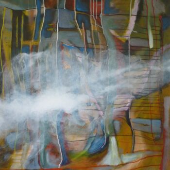 Peinture intitulée "Rainy, Foggy" par Scott Spencer, Œuvre d'art originale, Acrylique Monté sur Châssis en bois