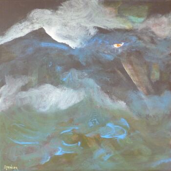 Pittura intitolato "Flying Fish" da Scott Spencer, Opera d'arte originale, Acrilico Montato su Telaio per barella in legno