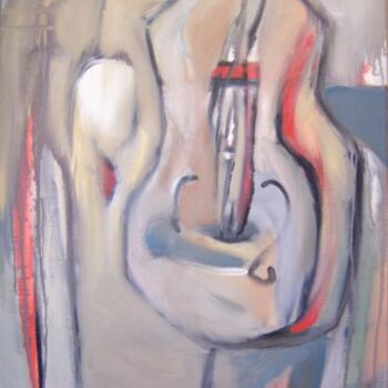 Painting titled "Bass" by Scott Spencer, Original Artwork, Oil Mounted on Wood Stretcher frame