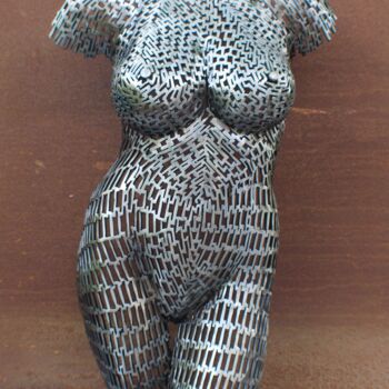 Skulptur mit dem Titel "" Brigid brings , a…" von Scott Wilkes, Original-Kunstwerk, Metalle