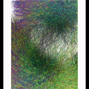 Цифровое искусство под названием "Tsunami végétal" - Scowcza, Подлинное произведение искусства, 2D Цифровая Работа Установле…