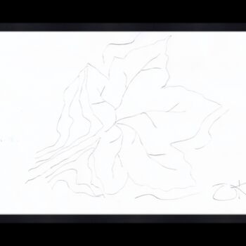 Artes digitais intitulada "Autumn Winds - Leaf…" por Scribblesnotscribbles, Obras de arte originais, Trabalho Digital 2D Mon…
