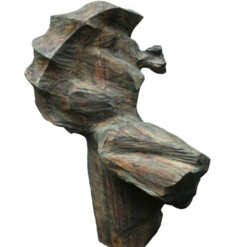 Scultura intitolato "The Wind" da Alexander Eremin, Opera d'arte originale, Legno