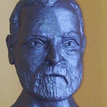 Sculptuur getiteld "Louis Pasteur" door Simone Puybaret, Origineel Kunstwerk