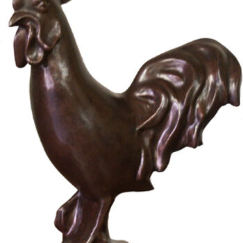 「Coq」というタイトルの彫刻 Pascal Levalloisによって, オリジナルのアートワーク