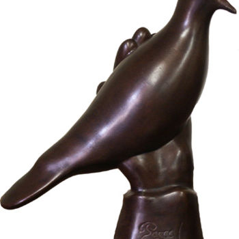 Sculpture intitulée "Colombe" par Pascal Levallois, Œuvre d'art originale