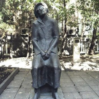 Escultura titulada "James Joyce statue…" por Mikhail Iakovlev, Obra de arte original, Bronce