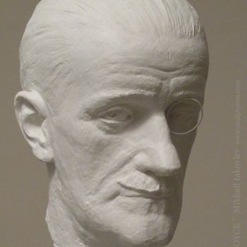 Sculptuur getiteld "JAMES JOYCE sculptu…" door Mikhail Iakovlev, Origineel Kunstwerk