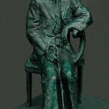 Sculpture titled "JAMES JOYCE sculptu…" by Mikhail Iakovlev, Original Artwork, Bronze