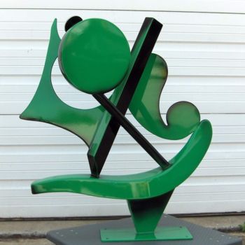 Sculpture titled "Aladdin (rear view)" by Richard Beaulieu, Original Artwork, Metals