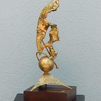 Sculptuur getiteld "Flame of Youth" door Richard Beaulieu, Origineel Kunstwerk, Metalen